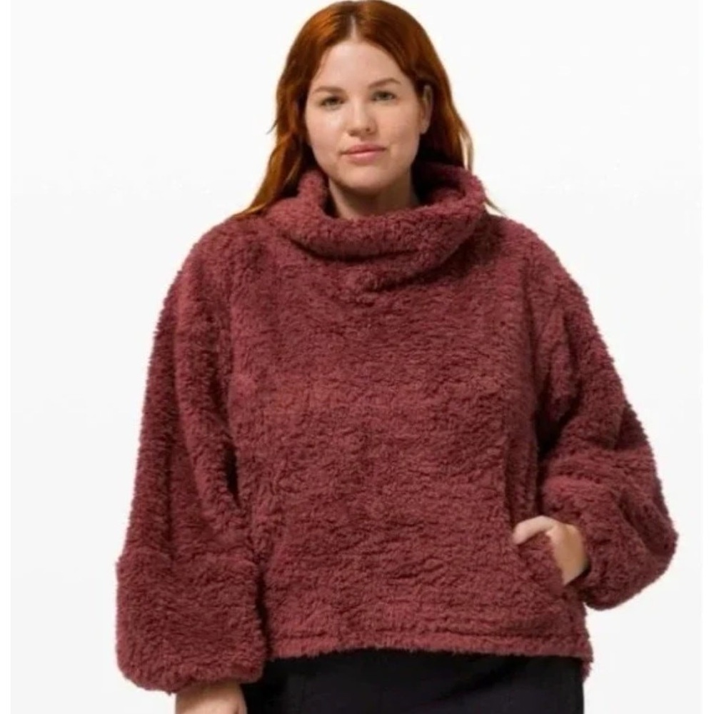 Lululemon Athletica Maroon Turtleneck Jacket